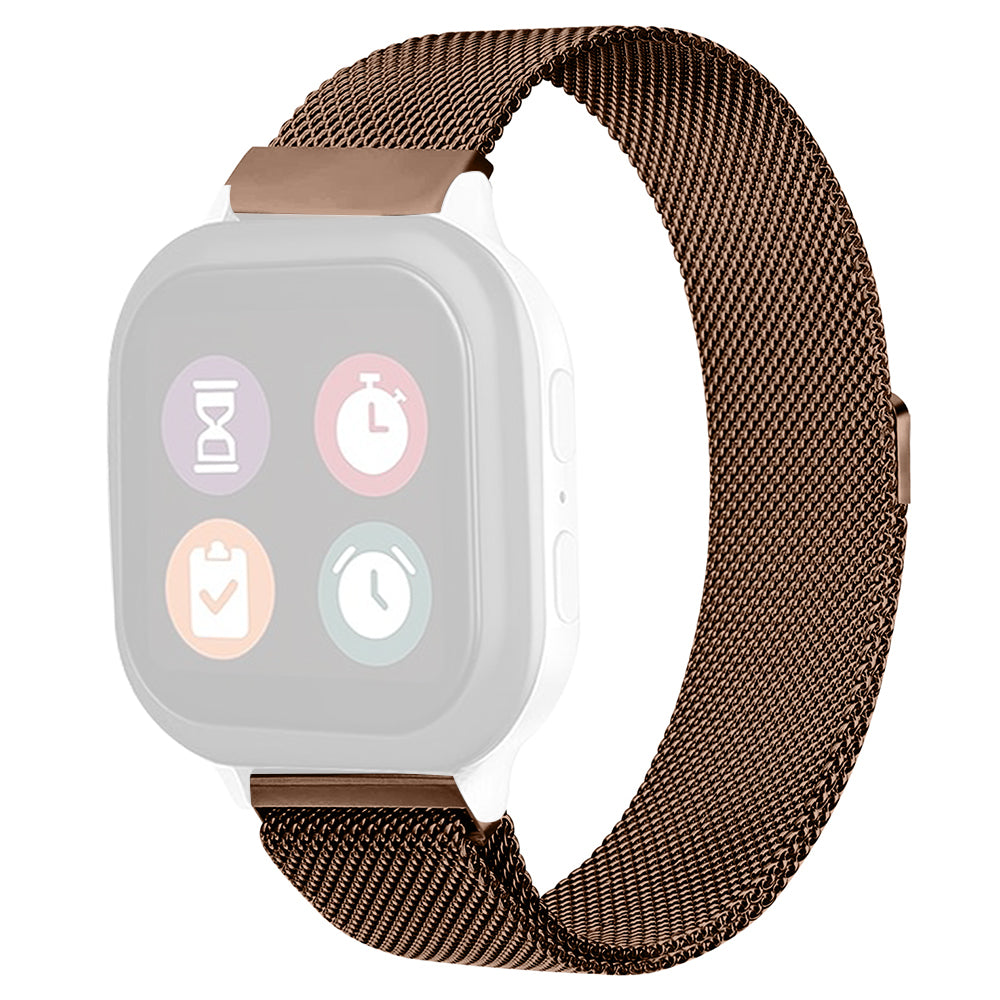 For Verizon GizmoWatch Disney Edition Stainless Steel Watch Band Magnetic Milanese Mesh Strap - Vintage Gold For Verizon GizmoWatch Disney Edition Stainless Steel Watch Band Magnetic Milanese Mesh Strap - Vintage Gold